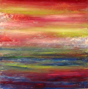 Color mix, horizontal composition